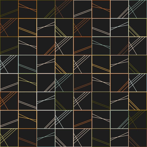 Cuadrados de colores ornamentados. Fondo transparente cuadrados decorativos.