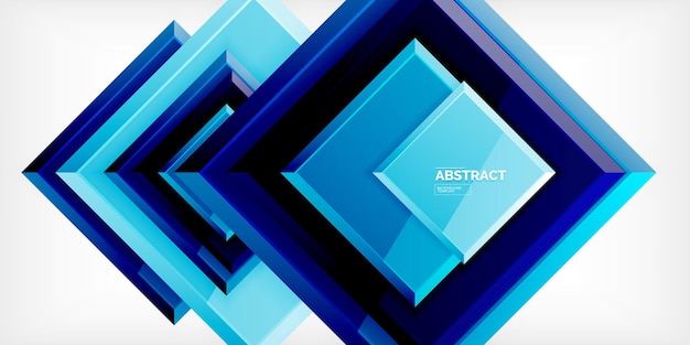 Cuadrados coloridos con reflejos diseño de fondo abstracto Ilustración vectorial para papel tapiz Banner Fondo Libro de tarjetas Ilustración página de aterrizaje