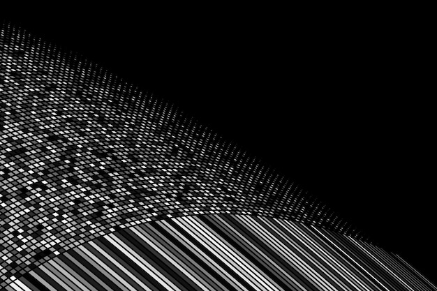 Cuadrados curvos blancos fondo abstracto de medio tono