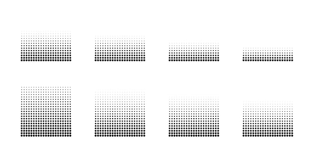 cuadrados de gradiente de ruido de grano de medio tono patrón de gradiente pointillismo textura de grange estocástico