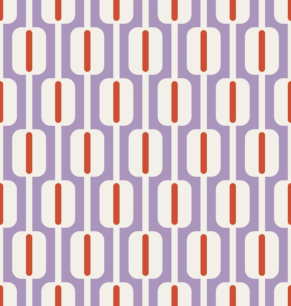 Cuadrados de rayas abstractas Patrón de vector transparente monocromo retro Colores de moda perfectos
