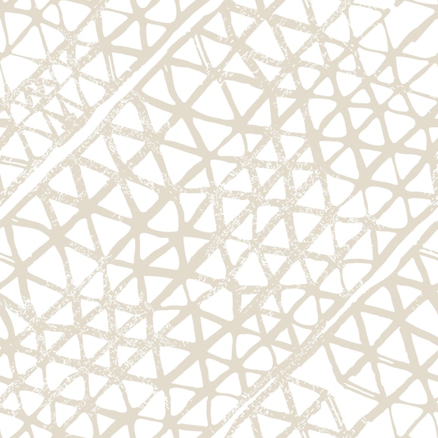Cuadrícula mínima orgánica. Diseño Shoji de acuarela. Azulejo de kimono. Patrón sin costuras Shibori beige y blanco. Textura abstracta de teñido anudado. Borde de teñido anudado Batik. Plantilla de fondo de Japón.