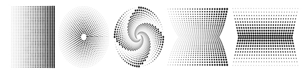 Vector cuadrículas geométricas en color oscuro sobre un fondo transparente 3d en un moderno estilo psicodélico y2k