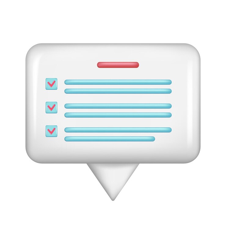 Vector cuadro de chat de botón de mensaje de burbuja de discurso blanco 3d realista con notificación de discurso de conversación icono de diálogo de elemento 3d brillante símbolo de burbuja de habla ilustración vectorial aislada en fondo blanco