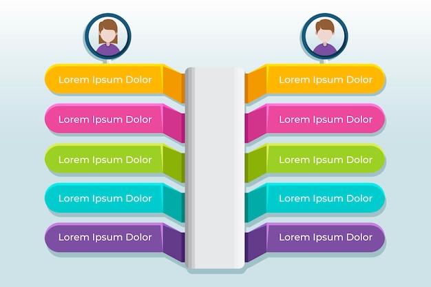 Cuadro comparativo infográfico