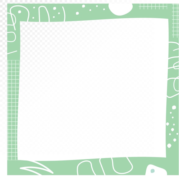 Cuadro de dibujos animados vectoriales gratis con patrón de decoración
