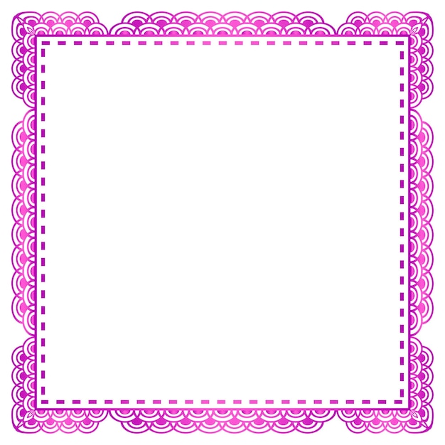 Cuadro de encaje rosado