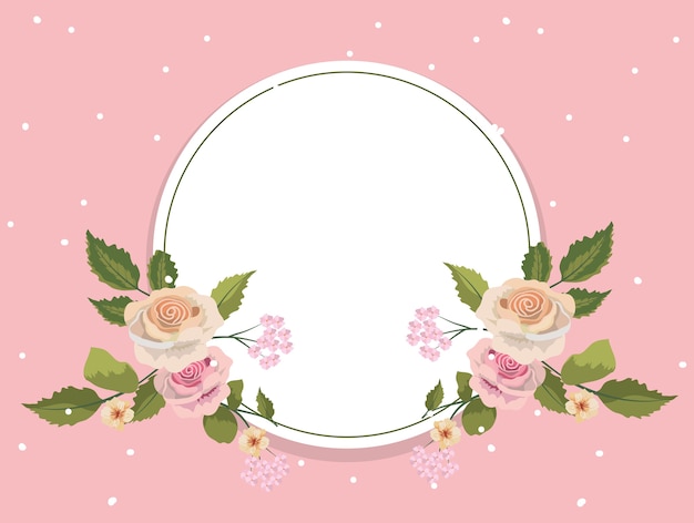 Cuadro floral de época