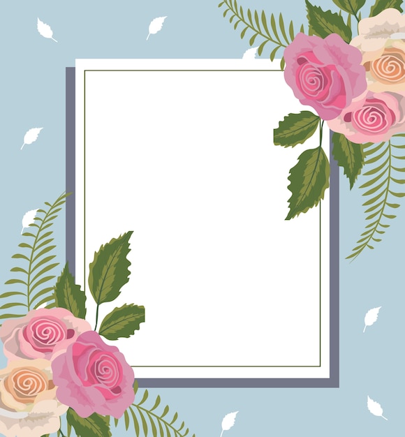Cuadro floral de época