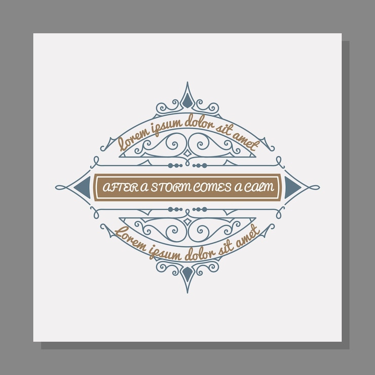 Vector cuadro floral vintage con una cita