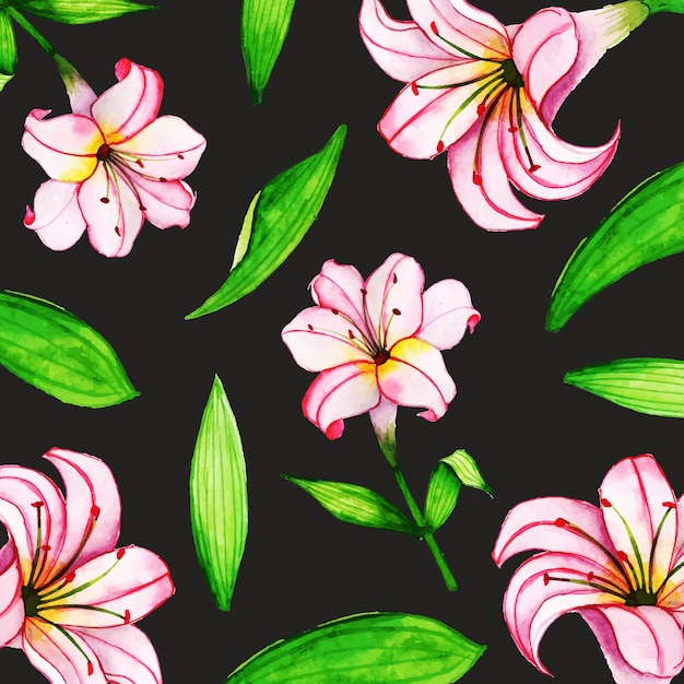 Cuadro de fondo floral de acuarela para múltiples propósitos