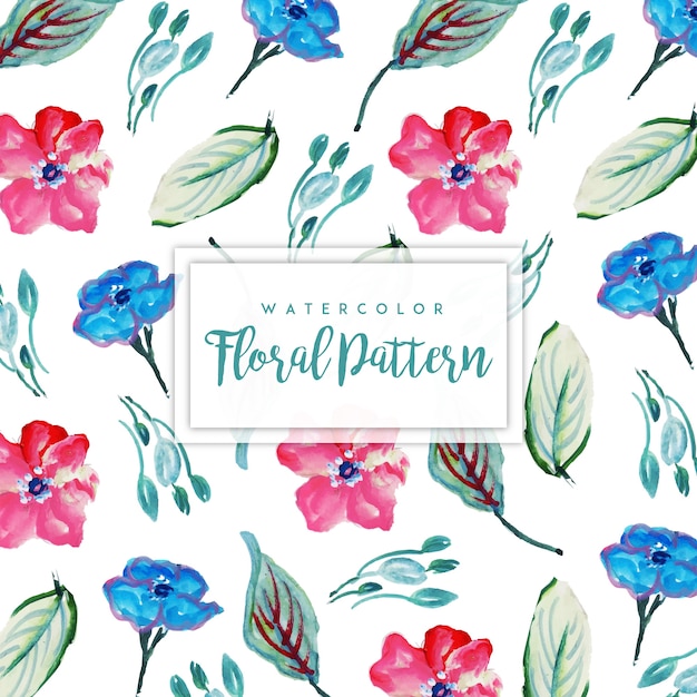 Cuadro de fondo floral de acuarela para múltiples propósitos