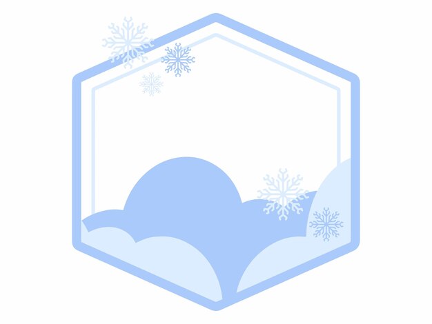 Cuadro de fondo de Navidad Flocos de nieve y nube