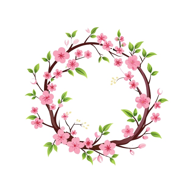 Cuadro con ilustración vectorial de flores
