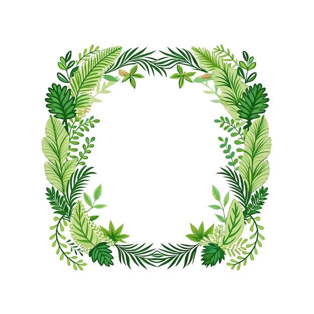 Cuadro con ilustración vectorial de flores