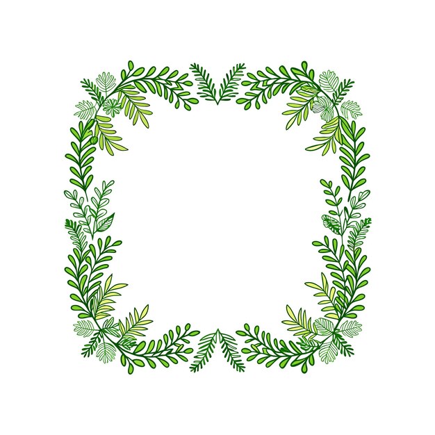Cuadro con ilustración vectorial de flores
