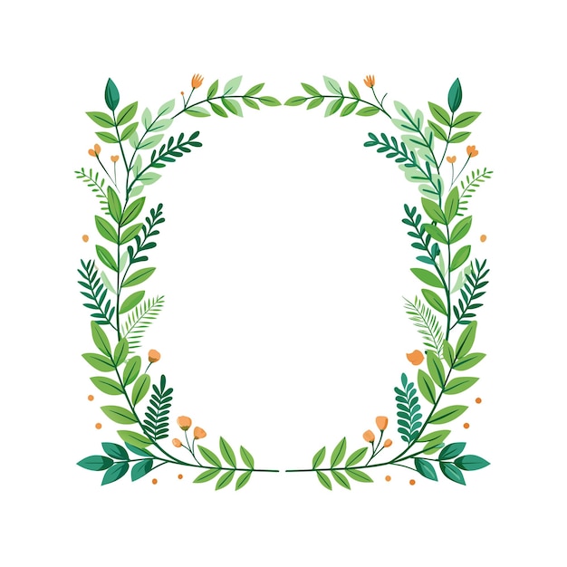Cuadro con ilustración vectorial de flores