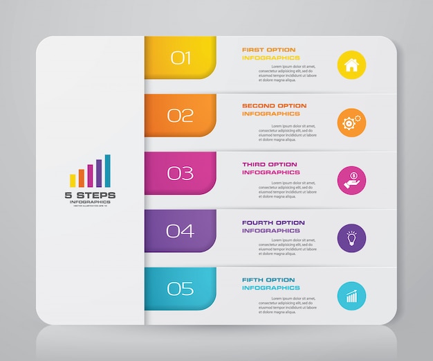 Cuadro infográfico para presentación de datos.