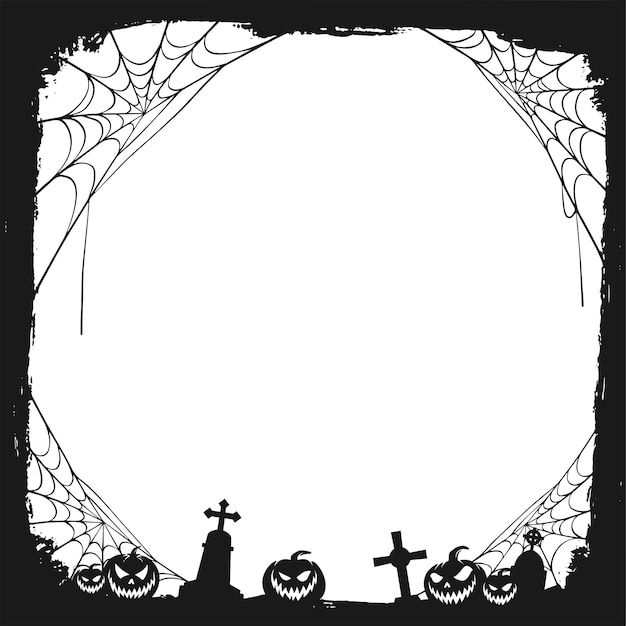Cuadro negro grunge para Halloween