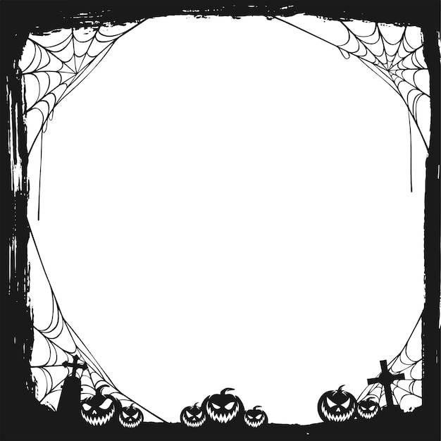 Cuadro negro grunge para Halloween