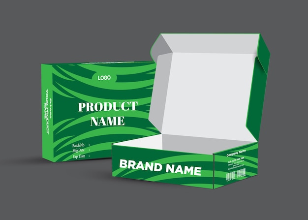 un cuadro con el nombre del producto, el nombre de la marca en un fondo gris