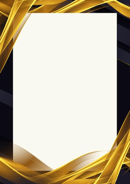 Cuadro de ondas de oro