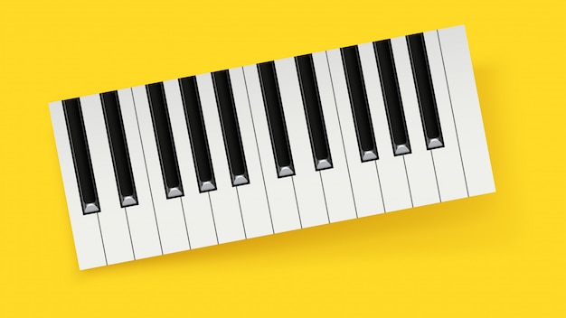 Vector cuadro de piano