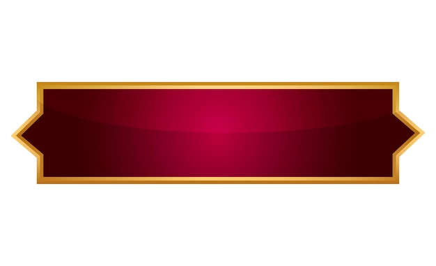 Cuadro de texto en forma de estandarte islámico dorado rojo
