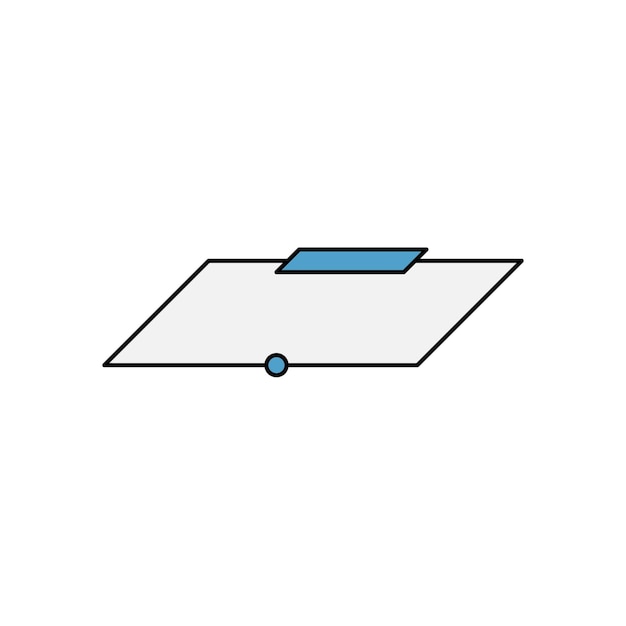 Cuadro de texto de línea vectorial