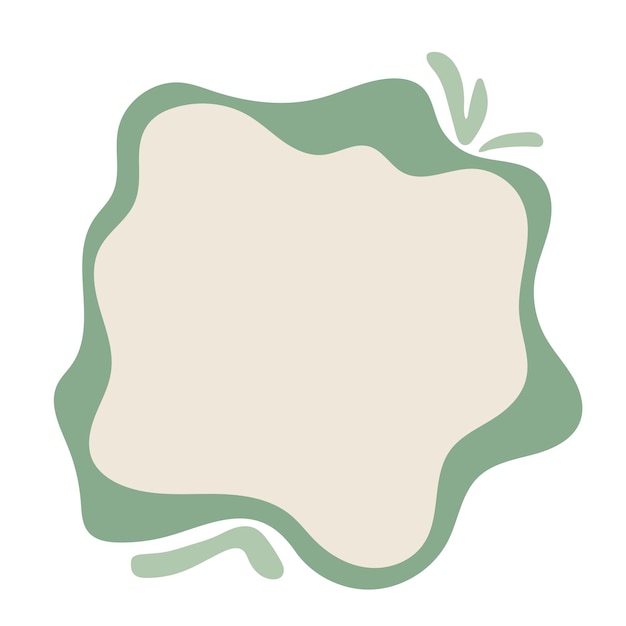Cuadro de texto de la mancha minimalista