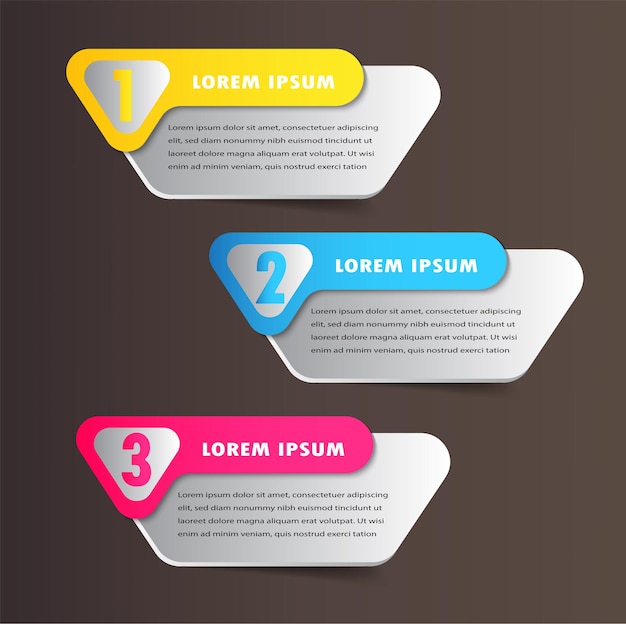cuadro de texto moderno plantilla infografía banner infografía línea de tiempo