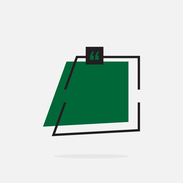 cuadro de texto moderno simple o cuadro de cotización