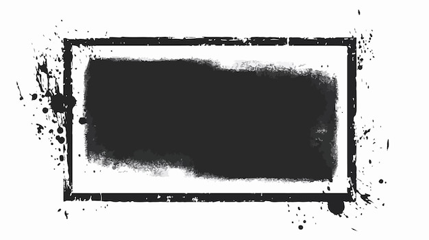 Cuadro de tinta negra Grunge