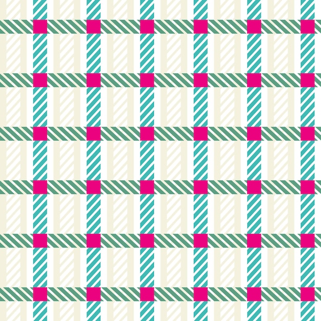 Cuadros abstractos estilo rayas a cuadros Gingham Seamless Vector patrón concepto geométrico tendencia