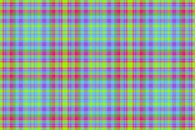 Cuadros escoceses de tartán patrón de fondo de textura de tela textil vector inconsútil