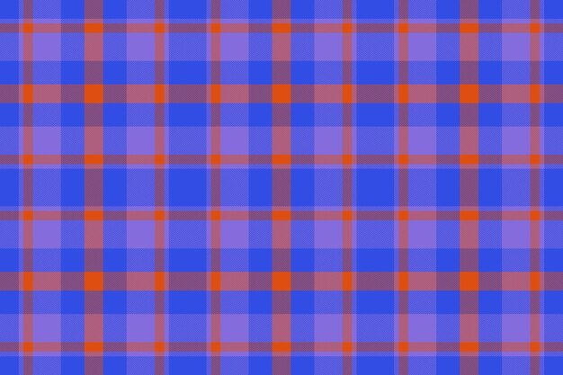Cuadros escoceses de tela de tartán Comprobar textura de patrón de vector de fondo textil sin costuras