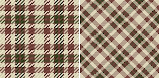 Cuadros escoceses vector fondo Tartán textura sin costuras Comprobación de patrón de tela textil