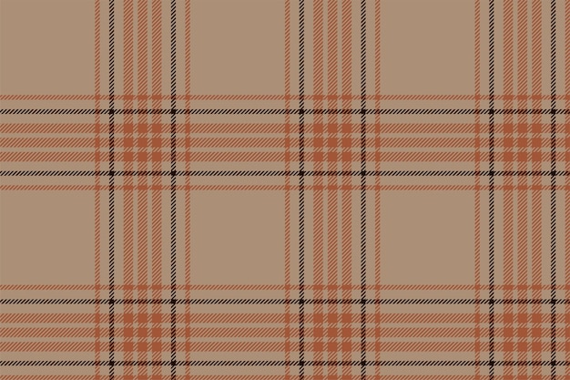 Cuadros de fondo comprobar patrón sin costuras en color beige Textura de tela vectorial para papel de regalo de impresión textil diseño plano de papel tapiz de tarjeta de regalo