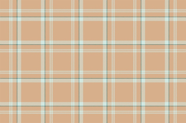 Cuadros de fondo comprobar patrón sin costuras en color beige textura de tela vectorial para papel de regalo de impresión textil diseño plano de papel tapiz de tarjeta de regalo