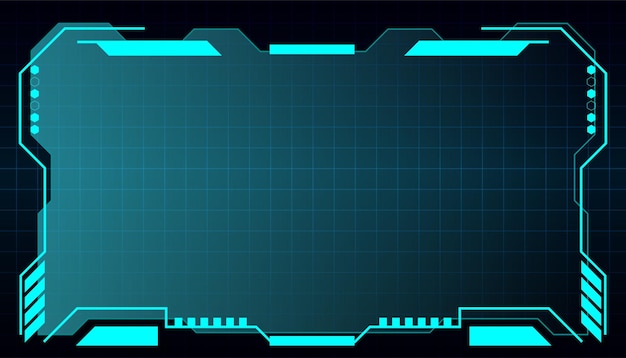 Cuadros de llamada de Hud Diseño de información de visualización de espacio futurista elemento de marco de información digital para texto