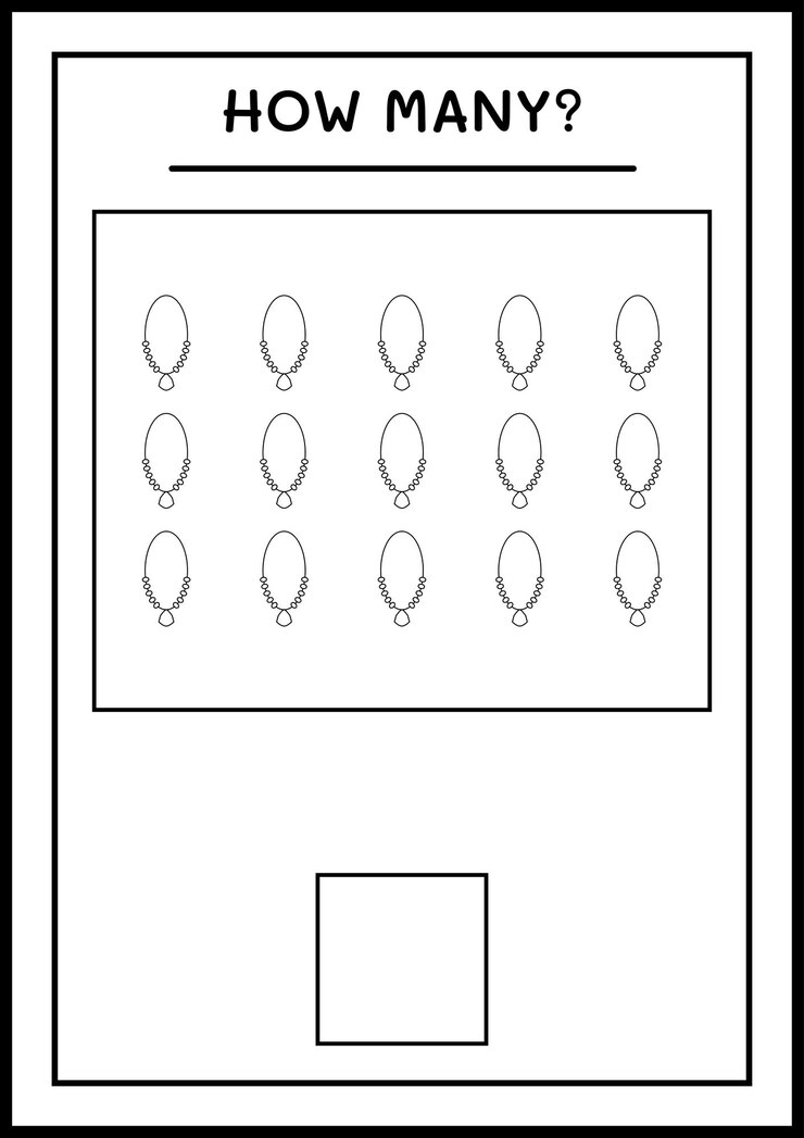 Vector cuantas colgante, juego para niños. ilustración vectorial, hoja de trabajo imprimible