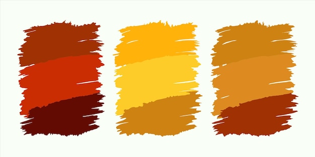 Vector cuatro colores diferentes de la misma paleta de colores