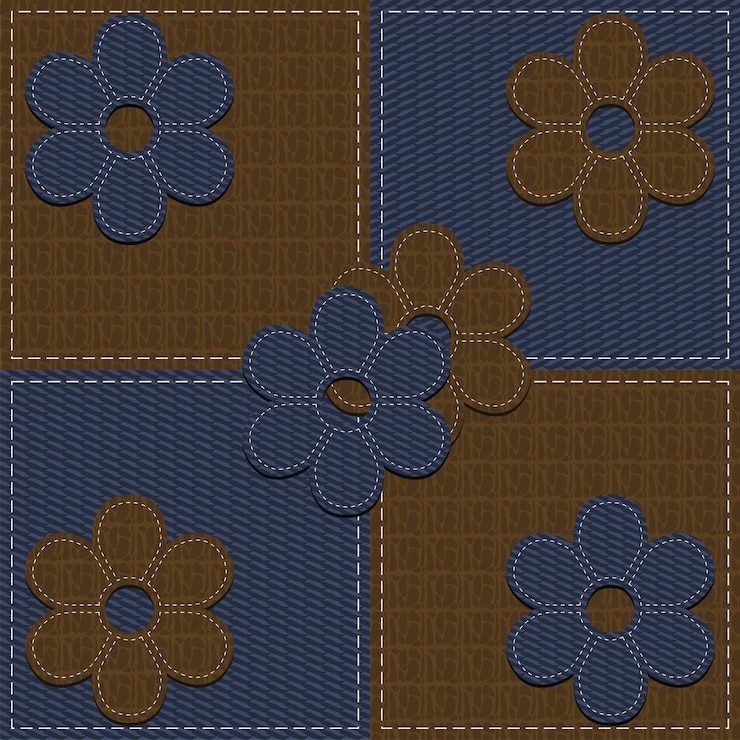 Vector cuatro fondos transparentes y flores de álbum de recortes