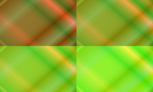 cuatro juegos de fondo abstracto con neón brillante. naranja, amarillo y verde. sencillo, mínimo