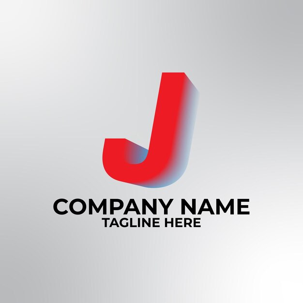 Cuatro logotipos únicos de colores con espacio para los nombres de las empresas