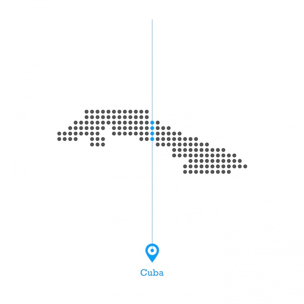 Cuba adoró el vector del desgin del mapa