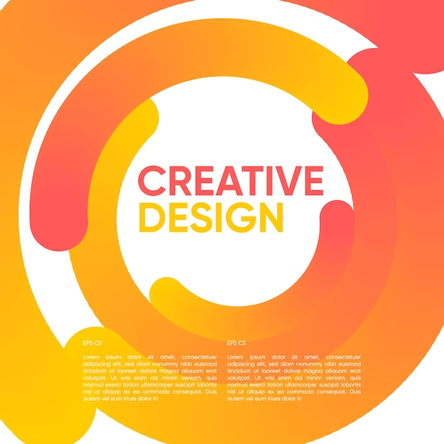 Cubierta abstracta moderna Cool Gradient Eps Vector