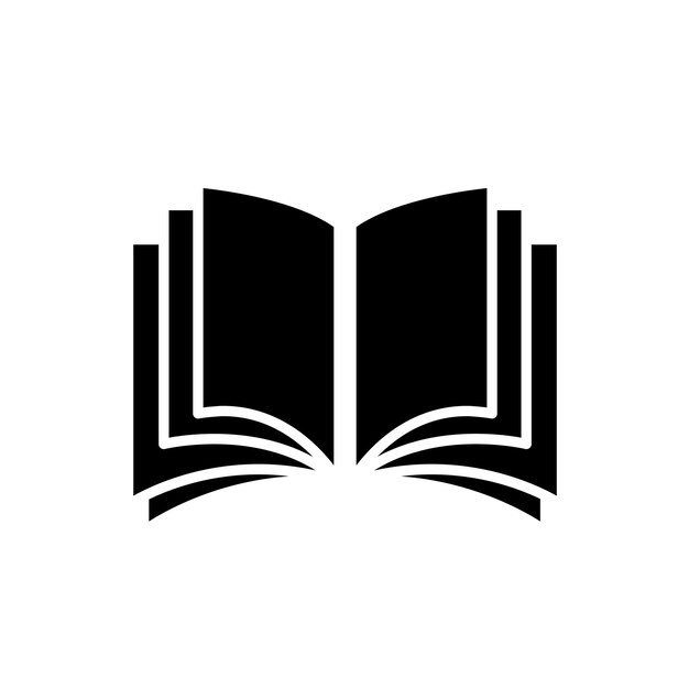 Cubierta a ícono Transformando libros en íconos plantilla vectorial de logotipo diseño plano de moda