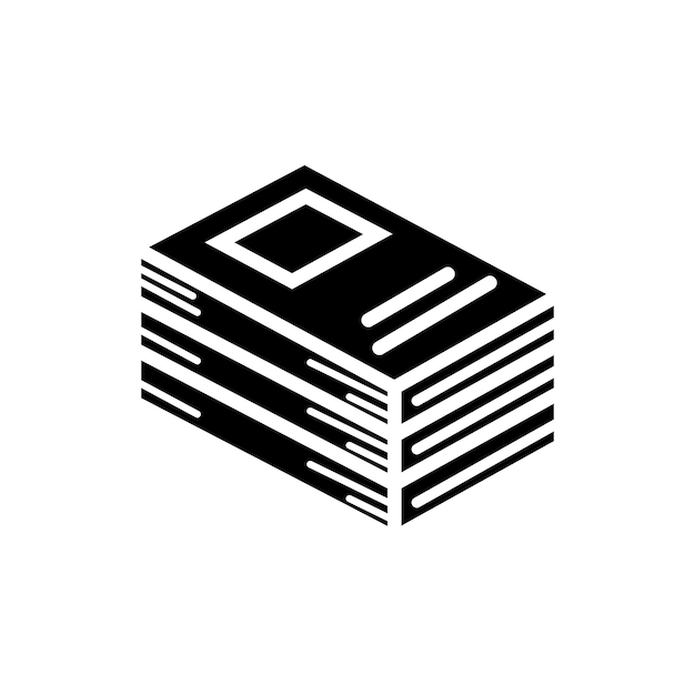 Cubierta a ícono Transformando libros en íconos plantilla vectorial de logotipo diseño plano de moda