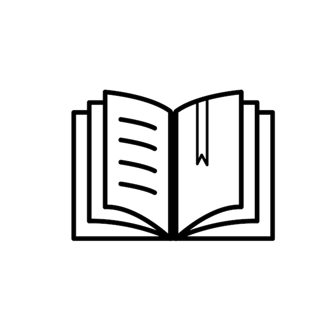 Cubierta a ícono Transformando libros en íconos plantilla vectorial de logotipo diseño plano de moda